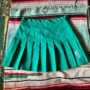 Reebok teal tennis mini skirt pleated